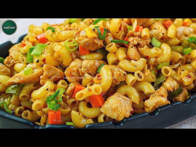 Chicken Vegetable Macaroni Recipe by SooperChef - How to Make Simple Macaroni