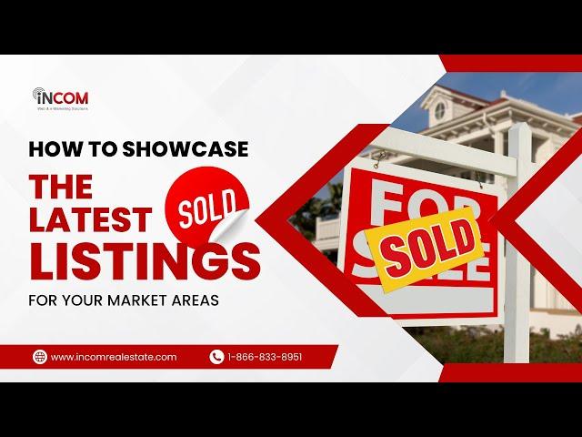 How to feature the latest Sold Listings for your market areas