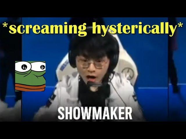 Showmaker gets Jumpscared in League Game vs T1