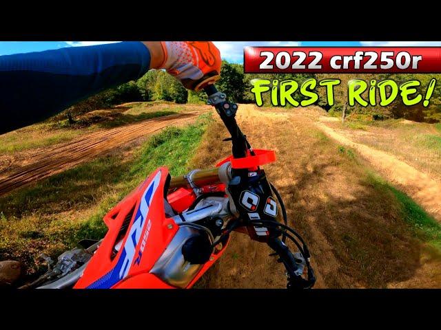 Shredding the BRAND NEW 2022 Honda CRF250R - THIS BIKE RIPS!