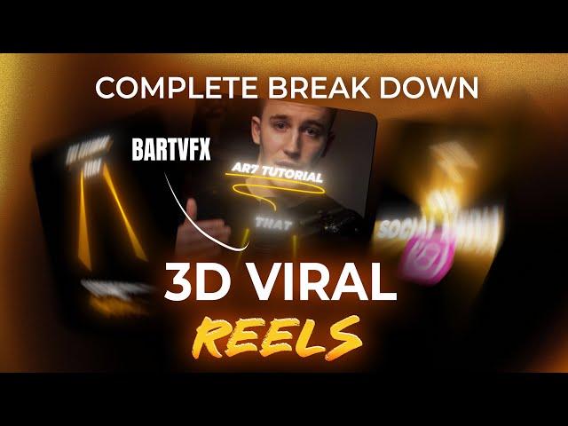 How To Actually Edit 3D Viral Instagram Reels Like BartVfx