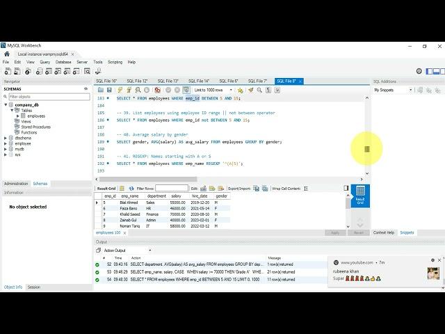 Lecture-42| Data Query Language| Select Statement in SQL |Part-6