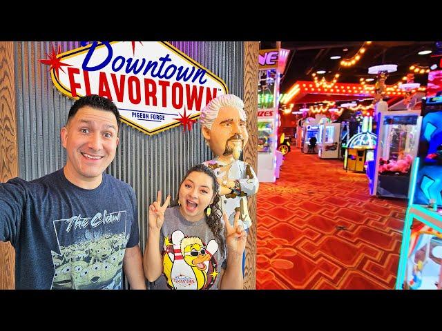 Exploring the Downtown Flavortown Arcade in Pigeon Forge!