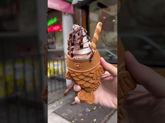 How to make taiyaki fish cones with soft serve!
