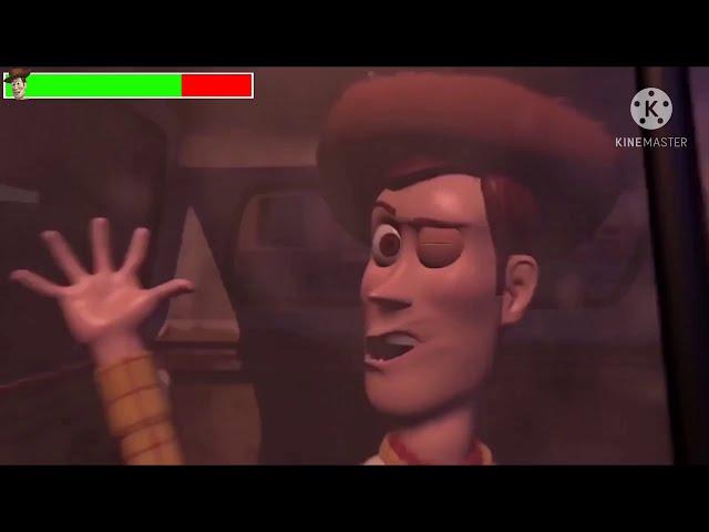 Toy Story (1995) Pizza Planet Truck Scene with healthbars