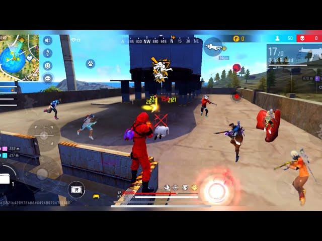 FREE FIRE FACTORY ROOF FIGHT - FF KING OF FACTORY BOOYAH FUNNY GAMEPLAY - GARENA FREE FIRE