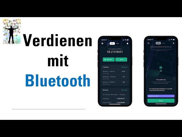 Passiv im Hintergrund mit Bluetooh verdienen - NODL App getestet