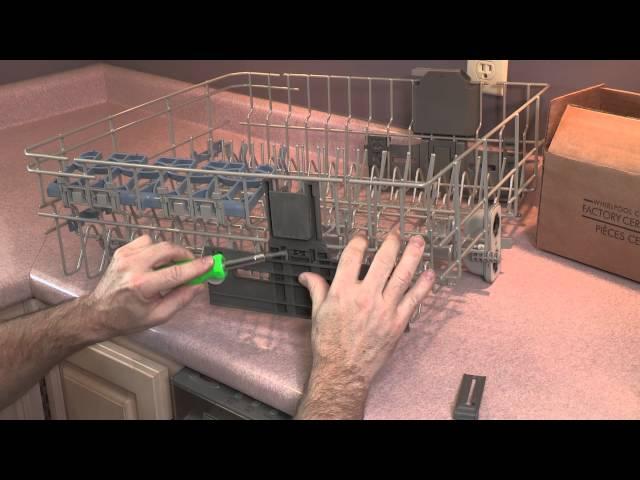 Whirlpool dishwasher rack adjustment replacement kit install video  | Whirlpool Self Help Videos