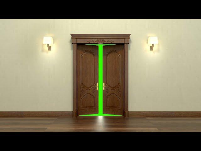 door animation green screen