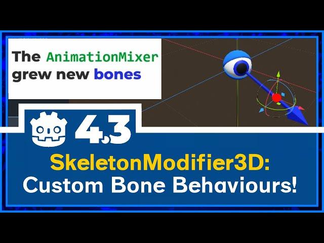 How to Create Custom Bone3D Behaviors with SkeletonModifier3D in GODOT 4.3