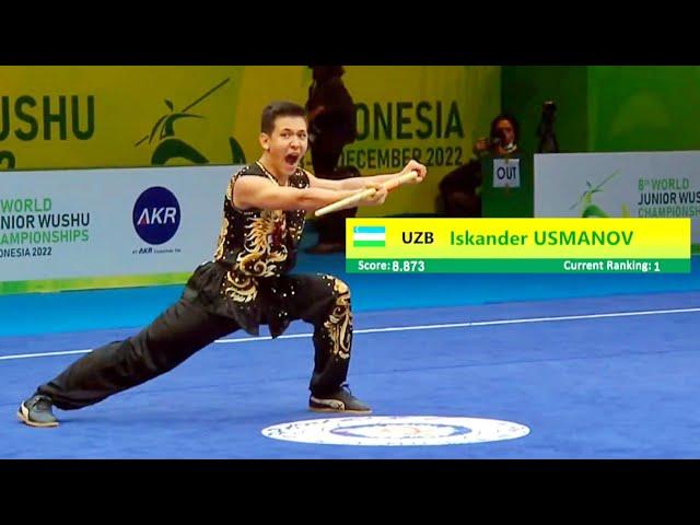 Iskander Usmanov  8.87 score Nangun (Group B Boys), 8th World Junior Wushu Championship