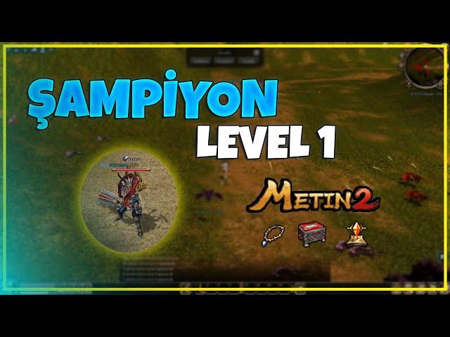 VE ŞAMPİYON LEVEL 1! ELDİVEN GÖREVİNİ TAMAMLADIK!  Metin2 TR CHARON  #metin2  #metin2tr