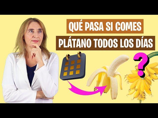 QUÉ PASA si COMES UNA BANANA cada DÍA | Beneficios de comer plátano | Alimentación real saludable