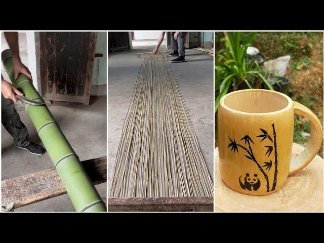 Bamboo Crafts - Awesome bamboo craft making - How to make wonderful crafts from bamboo@EATINGMUKBANG43