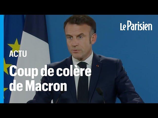 Macron s'en prend aux journalistes après la parution de ses propos sur la création d'Israël