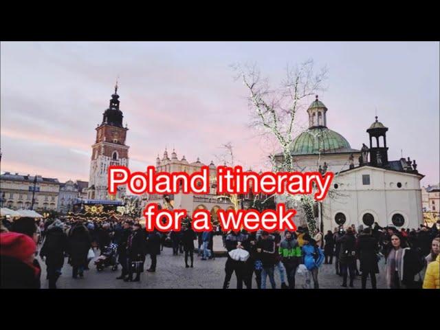 Must visit places in Poland in a week | itinerary for Poland for 1 week