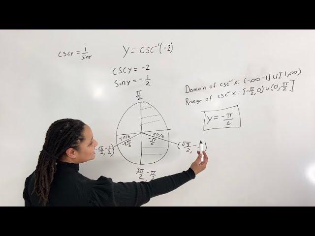 Inverse Cosecant (ArcCosecant) | How to Find the Exact Value | (MathAngel369)