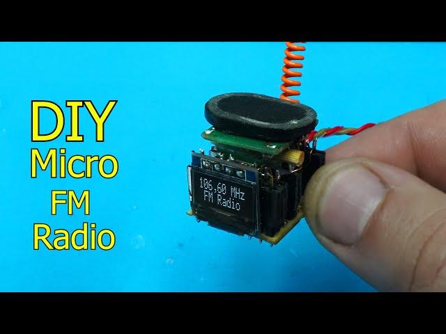 Smallest Homemade FM Radio DIY with Arduino