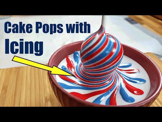 How to coat Cake pops with icing/Simple Cake pops Recipe