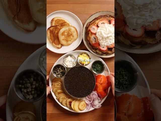 Cheap vs expensive pancake #recipe #foodasmr #food #cooking