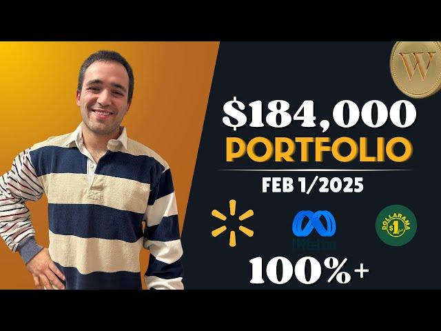 $184,000 Tax-Free stock Portfolio Update