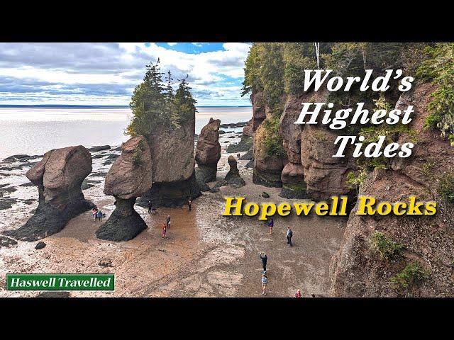 Hopewell Rocks Provincial Park, Bay of Fundy – New Brunswick, Canada 4K