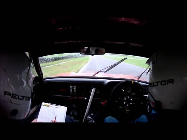 Neil Howard Stages 2014 MK2 Escort Crash In Car Tim Whiting