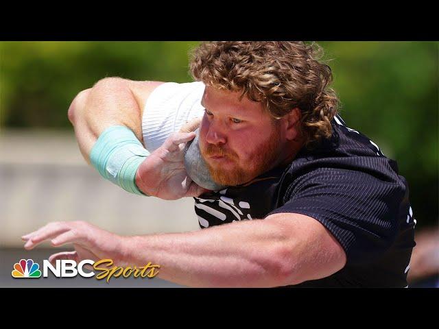 Shot put WORLD RECORD: Ryan Crouser, using new technique, hits end of sector at USATF LA Grand Prix