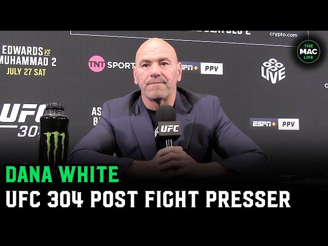 Dana White: 'I’m never upping the f****g bonuses again' | UFC 304 Post Fight Press Conference