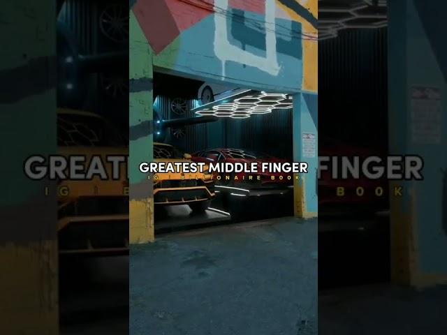 Greatest middle finger @Billionaire di4ry motivation quotes #shorts #motivation