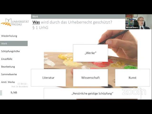 Urheberrecht 03 - Das Werk (27.04.2021)