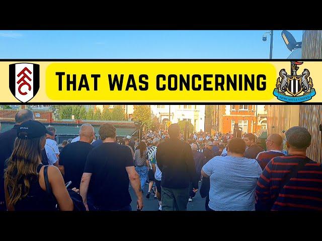 Match vlog | Fans concerned & predicted it was only a matter of time | Fulham 3-1 Newcastle United