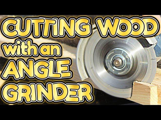 cutting WOOD with an ANGLE GRINDER by VOGMAN