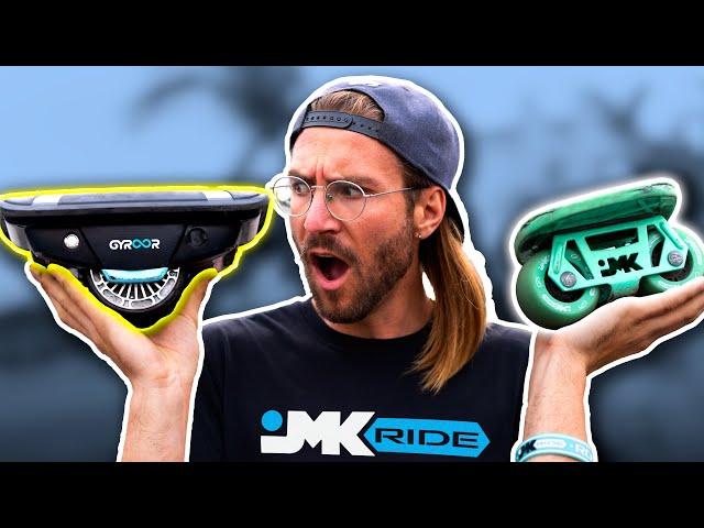 HOVERBOARD SHOES vs Pro Freeskaters! // Gyroshoes S300