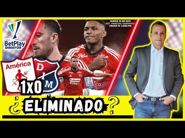 DECEPCIÓN ROJA ? ​​​🟥⬜​​ AMÉRICA (1)  (0) MEDELLÍN  🟥🟦​‍️LIGA BETPLAY DIMAYOR