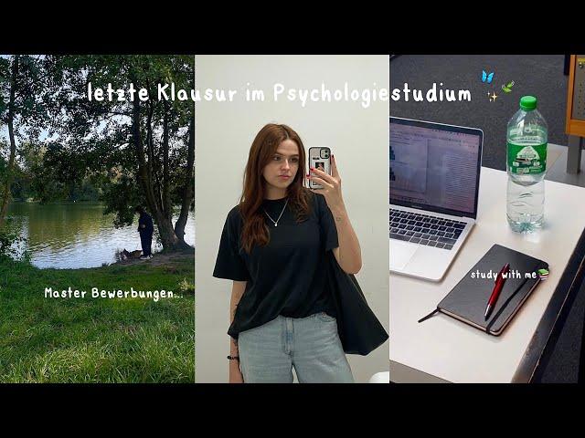 Meine letzte Klausur im Psychologiestudium & Master Bewerbungen⭐️