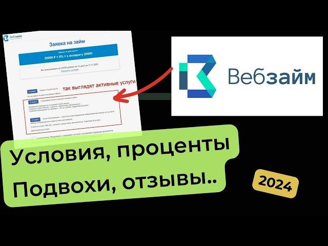 ВебЗайм - обзор МФО ~ Займ под 0% ~ Подвохи, условия, отзывы