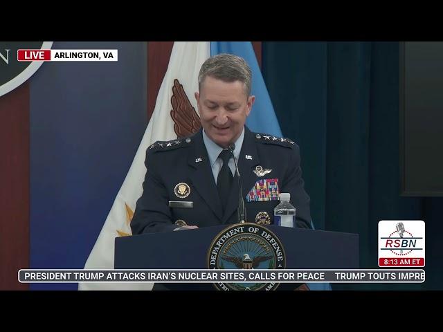 WATCH: Defense Secretary Pete Hegseth and Gen. Dan Caine Hold a Pentagon Press Briefing - 6/22/25