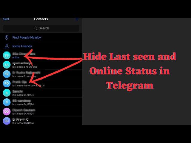 How to hide Telegram Last Seen and Online Status ( 2024 Guide )?