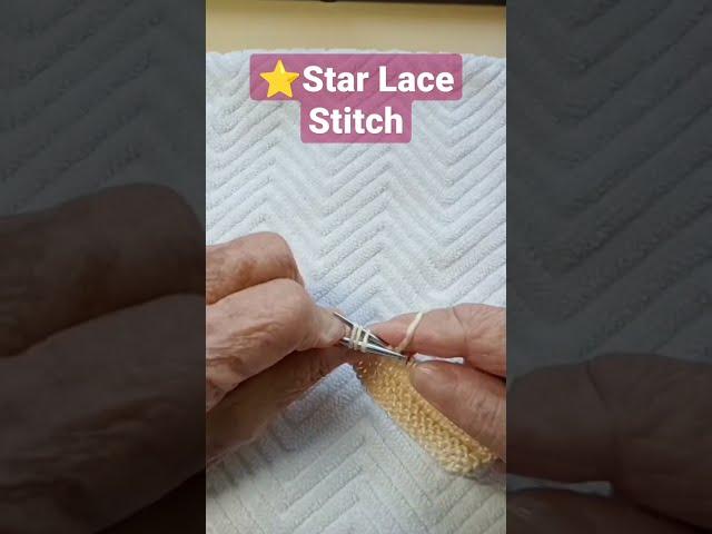 Easy ⭐Star Lace Stitch