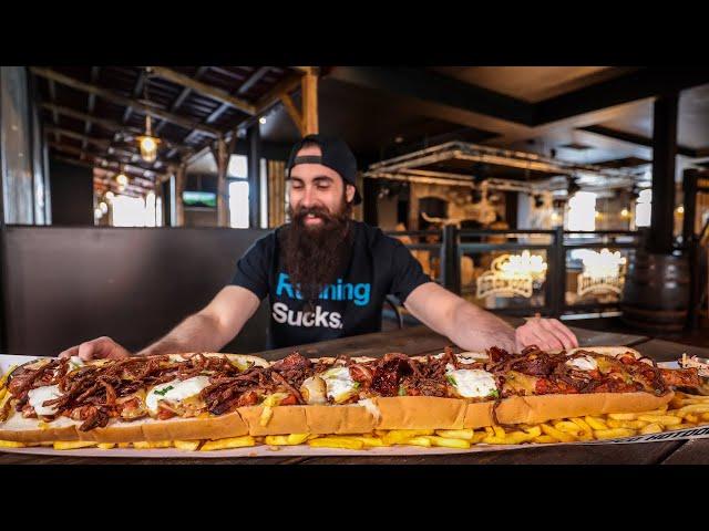 ONE MAN VS BRITAIN'S BIGGEST HOT DOG | Britain's Biggest Ep.2 | BeardMeatsFood