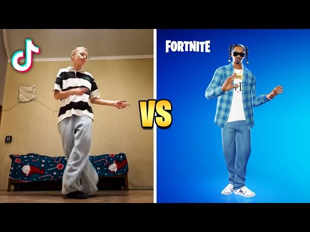 FORTNITE DANCES IN REAL LIFE (TikTok Dances & Icon Series Emotes)