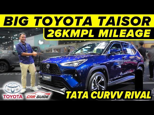 Bigger Toyota Taisor SUV - Yaris Cross SUV | 8 Cameras + ADAS Safety | Tata Curvv RivalNew SUV 2024