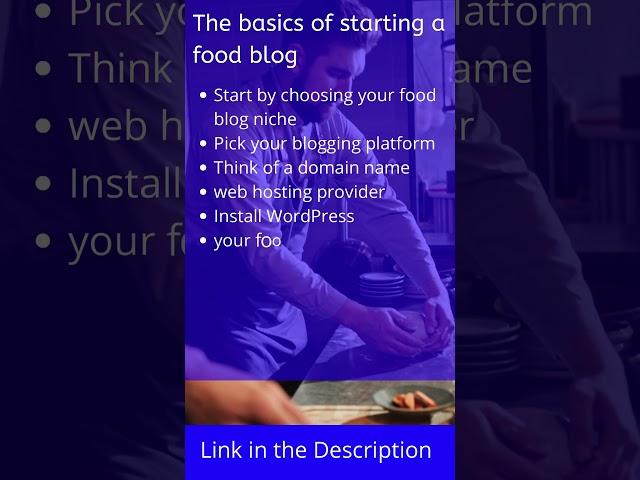 How To Start A Food Blog from Hostguid #shorts