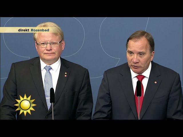 Löfven: "Misstroendeförklaring mot försvarsministern är helt oseriöst" - Nyhetsmorgon (TV4)