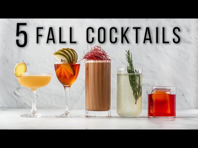 5 FANTASTIC FALL COCKTAILS - The Best of autumn flavors!