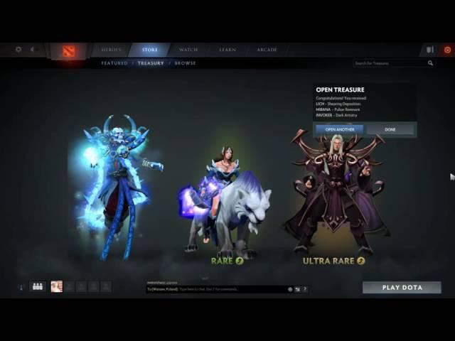 TI6 2016 Immortal Treasure II 30 Chests + rare + very rare + ultra rare combos