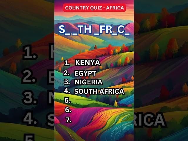 How Many Countries Can You Name Without Vowels? #shorts #guessthecountry #quiz