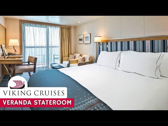 Viking Ocean | Veranda Stateroom Walkthrough Tour & Review 4K | Viking Ocean Cruises