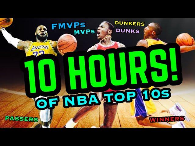 10 Straight Hours of NBA Top 10s